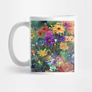 Flowers in beautiful  garden Mug